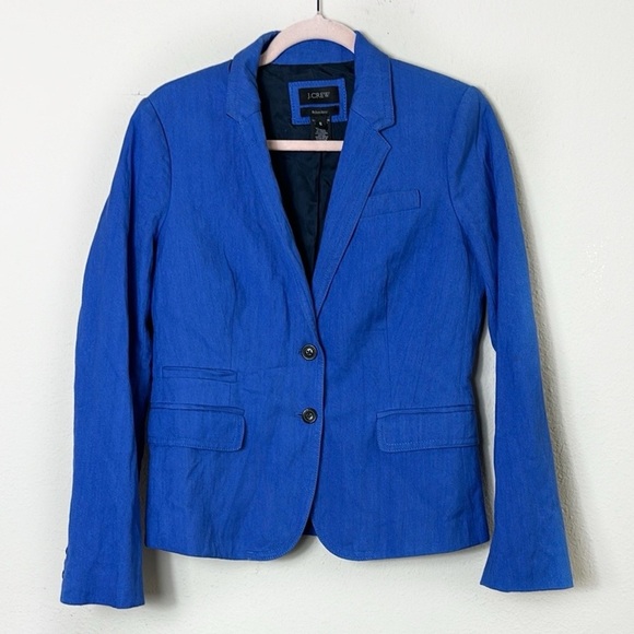 J. Crew Royal Blue Schoolboy two Button Blazer in size 6 - Picture 15 of 15